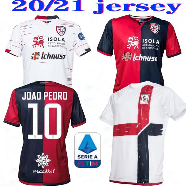 

19 20 cagliari calcio limited edition soccer jerseys home away joao pedro simeone nainggolan nandez 2020 2020 pavoletti football shirts, Black;yellow