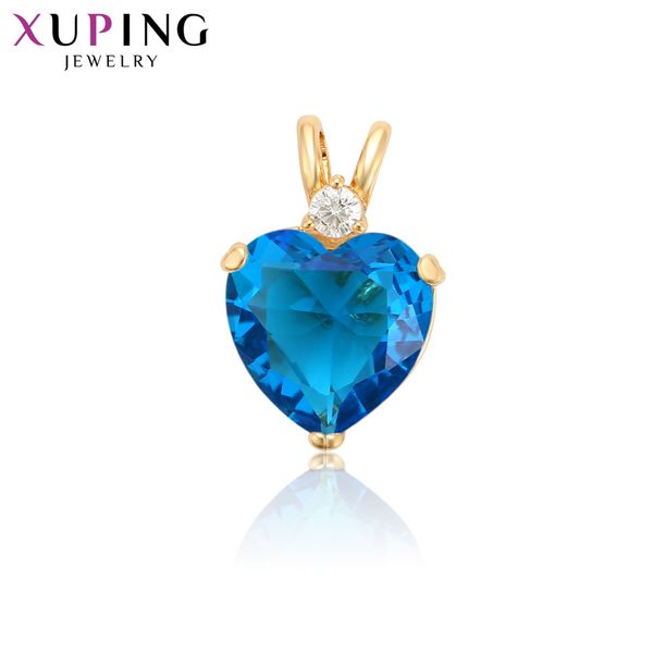 

xuping romantic necklace pendant women girls heart shaped statement special popular jewelry christmas gifts s110,6-34224, Silver