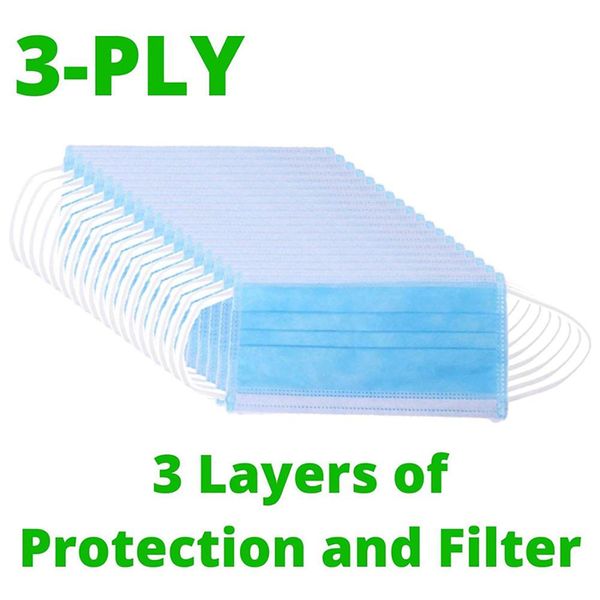 

в наличии 500 шт. быстрая доставка 3 слоя одноразовая антипылевая маска дыхательная ушная петля маска для рта