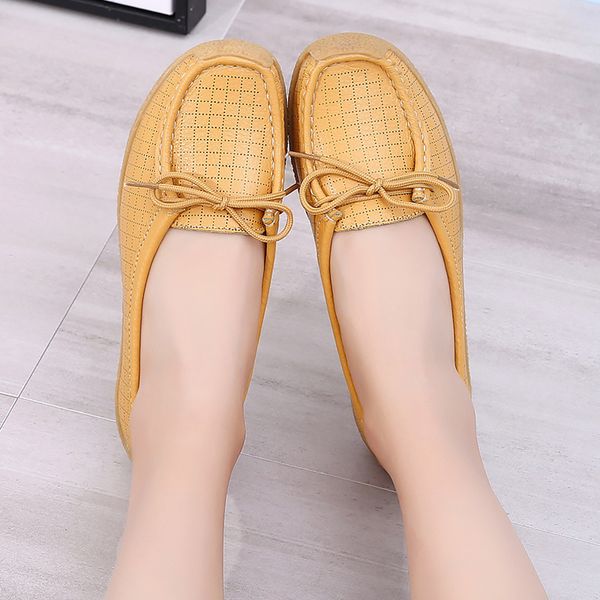 

womens loafers shoes superstar gingham non slip genuine leather shoes female tpr solid comfy flat woman, Black