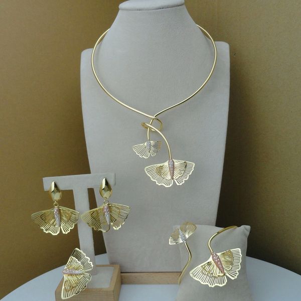 

yuminglai unique design dubai costume jewelry artificial necklace sets for women fhk8013, Silver