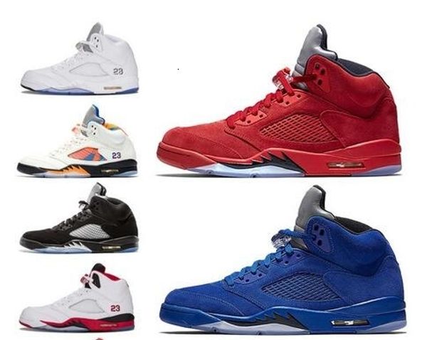 

2019 new 5s arrival michigan 5 mens sup desert black grape white cement p51 camo oreo designer shoes basketball shoes