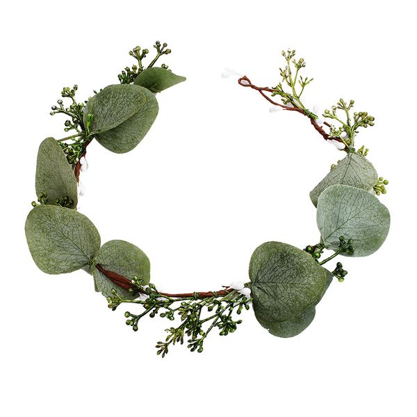 

1pc bridal headband simulation flower forest floral durable garland headpiece hair wreath for wedding