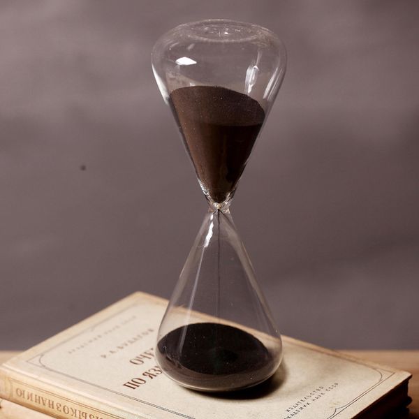 

black sand hourglass 60 minutes sandglass timer creative craftsornaments countdown timing home decoration clock
