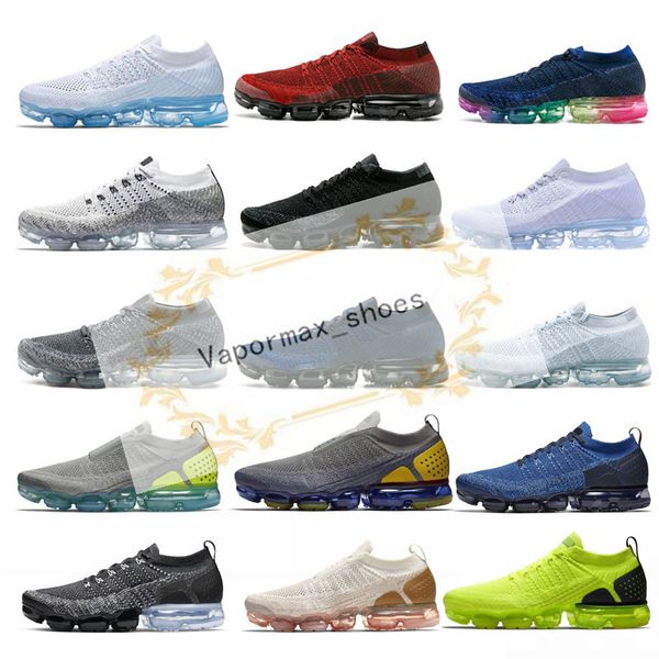 

2019 mens designer shoes women running shoes 2.0 air cushion black white outdoor trainers sports athletic sneakers 36-45