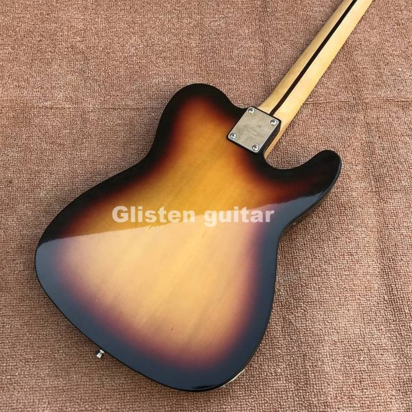 

left handed tl sunburst electric guitar, custom guitarra