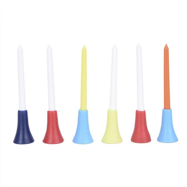 

multi color plastic golf tees 83mm durable rubber cushion golf tee 30pc cljeh
