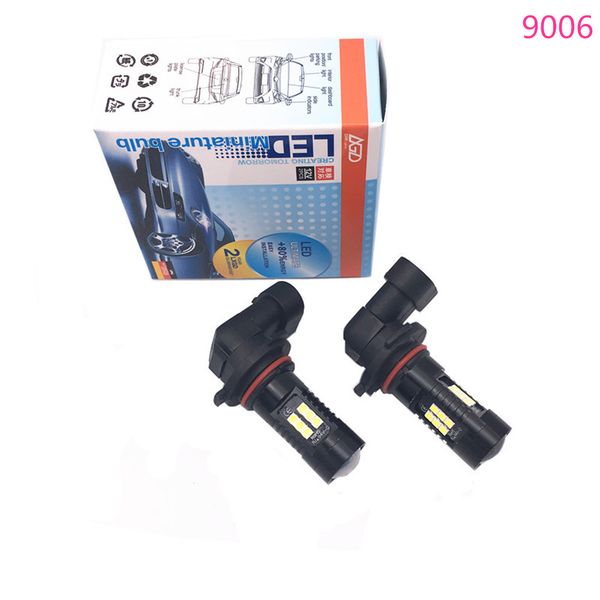 

2pcs 9006 hb4 auto led fog light bulbs 3200lm 6500k white super bright car lights 12v automobile led fog lamps driving bulbs 24v