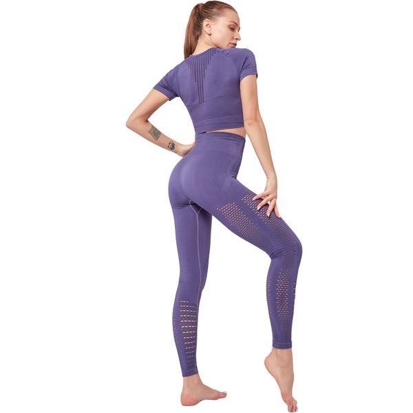 

aprilgrass brand yoga suits 2pcs short shirt seamless leggings sport outfits women fitness gym wear running clothing workout sets,zf357, Gray