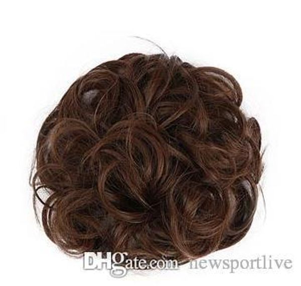 

S-noilite 1шт. Синтетические волосы Big Bun Chignon Два пластиковых зажима для расчесок в шин