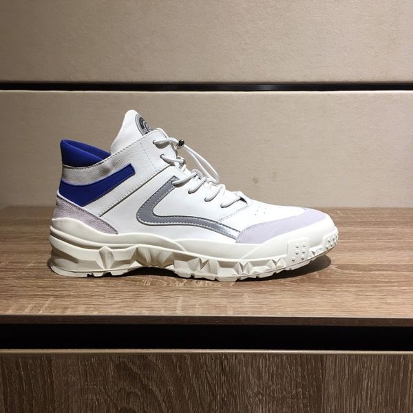 

new brand shoes with letters printed luxury designer shoes for men closed toe genuine leather casual shoes elastic band, Black