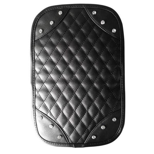 

car central armrest box cushion with rhinestone