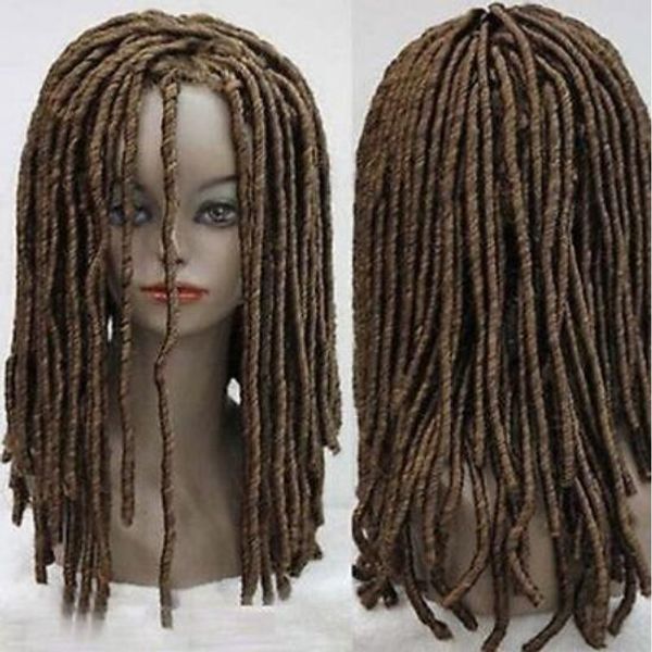 

wig new fashion dreadlocks african wig long curly hair cosplay party brown full