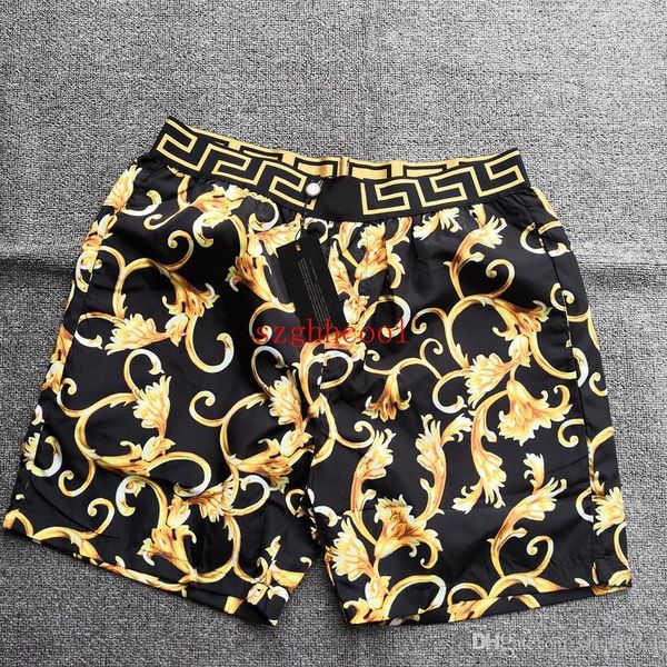 

wholesale summer fashion shorts new designer board short quick drying swimwear printing board beach pants men mens swim shorts, White;black