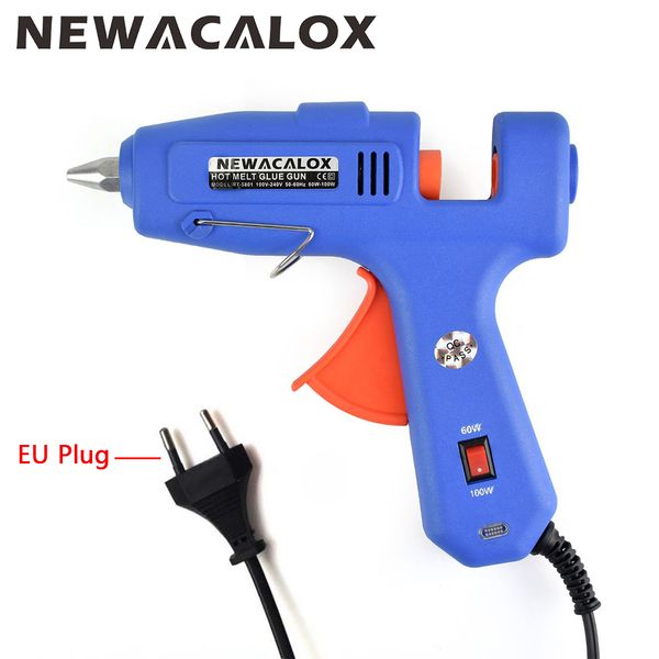 

newacalox 60w 100w eu/us 100v-240v melt glue gun with 1pc 11mm glue stick heat temperature tool guns thermo gluegun diy tool