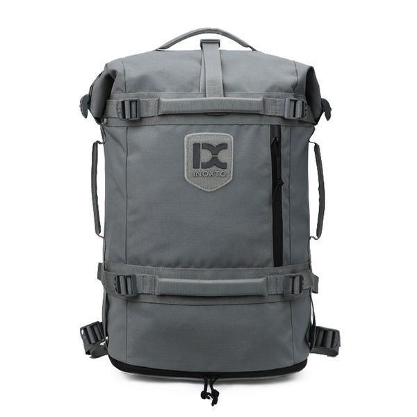 

outdoor men backpack casual multi-function large-capacity lapbag hiking travel backpack trend british style black gray