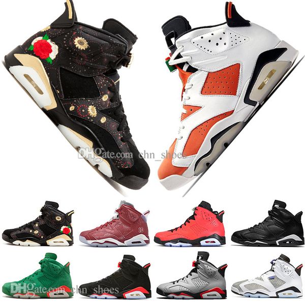 

2019 bred vi 6 6s mens basketball shoes infrared 23 3m reflective bugs bunny tinker black cat flint men sport sneakers designer trainers