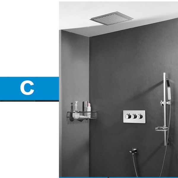 Complete Shower Set Bathroom 2 Way 12 Inches Ceiling Mounted