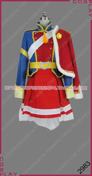 

shoujo kageki revue starlight karen aijo revue stage dress cosplay costume, Black;red