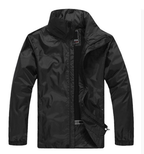 

mens brand outdoor casual jackets sell waterproof male coats zipper pocket mens fashion windbreaker jackets, Black;brown