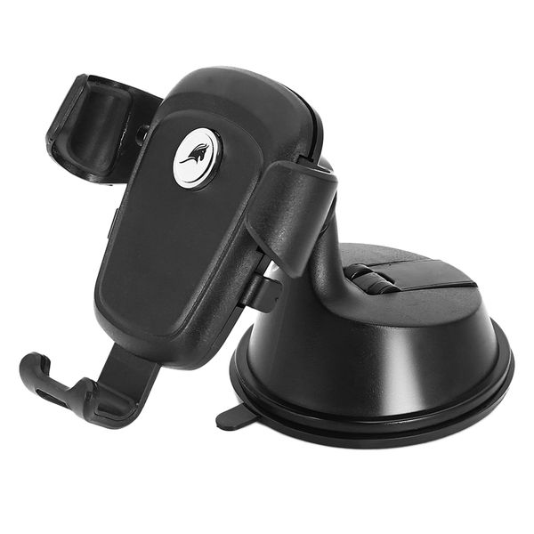 

2 in 1 pu suction cup automatic lock bracket cellphone holder for car