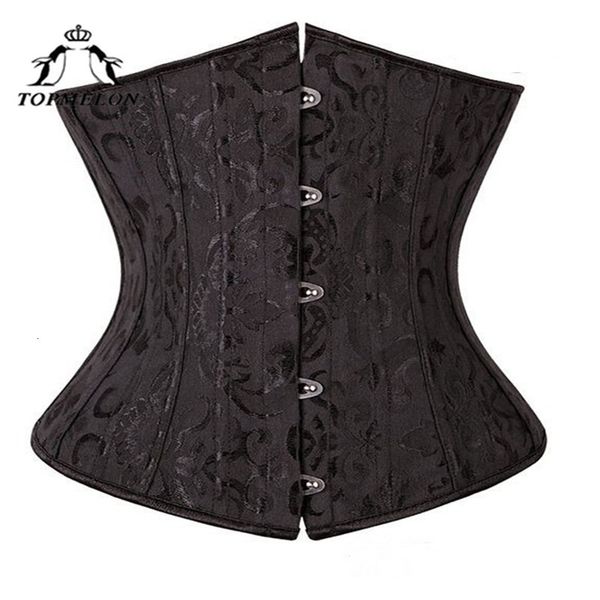 

slimming elon waist trainer belly sheath modeling strap body shaper shapewear belt floral 24 steel bone underbust corset 6xl