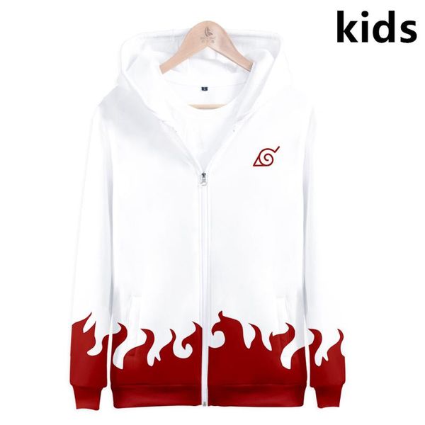 

3 to 14 years kids hoodies 3d anime hoodie sweatshirt boys girls uchiha uzumaki sasuke jacket coat children clothes, Black