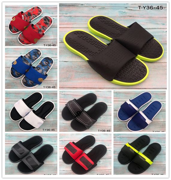 

2019 ignite v slidea memory foam men's sport slippers triple black slide sandals outdoor womens shoes casual designer slippers eur 36-4