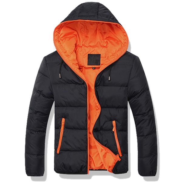 

2019 new winter jackets parka men autumn winter warm outwear brand slim mens coats casual windbreaker quilted jackets men e81206, Black