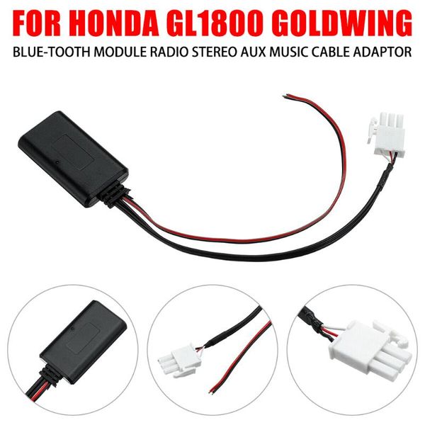 

blue-tooth module radio stereo aux music cable adaptor for gl1800 car