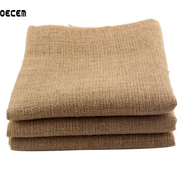 

160*50cm jute fabric sack linen cloth for diy hand work, storage bags christmas decoration om115, Black;white