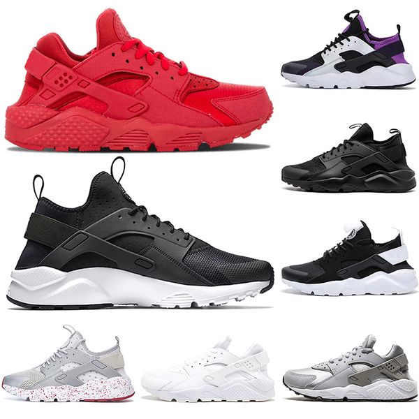 

2020 дешевые брендовые женские мужские кроссовки huarache iv 4.0 1.0 фиолетовый зеленый чистая платина черный белый красный серый подушка по