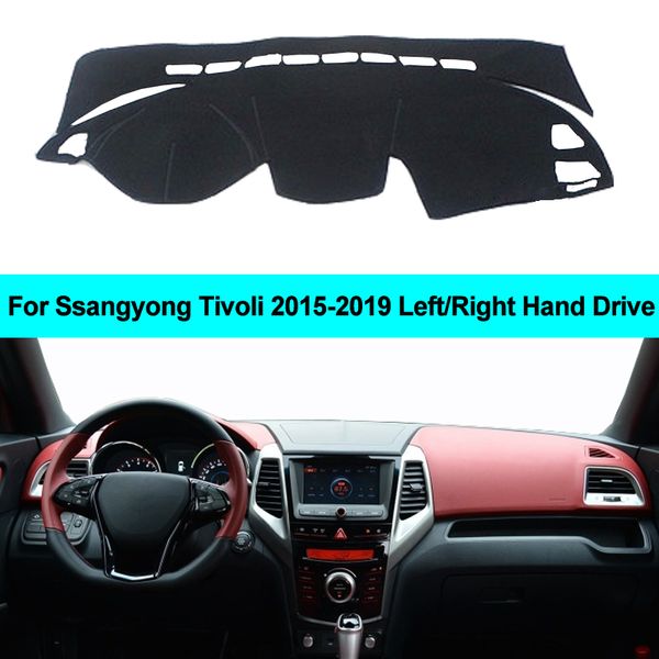 

car dashboard cover for ssangyong tivoli 2015 2016 2017 2018 2019 lhd rhd auto dash board mat protective pad carpet sunshade