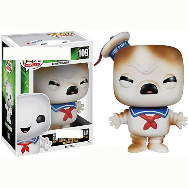 

funko people in pop marshmallow ghostbusters marshmallow people get angry pvc model dolls gifts toys #109 action figure toys