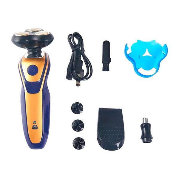 

electric shaver three knives washable usb charging shaver electric smart razor men's multifunction beard trimmer hair trimmer #3