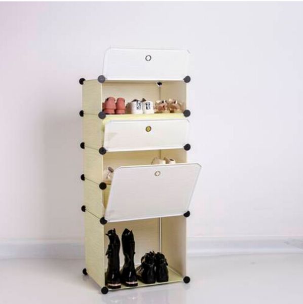 

wholesales 5 tiers 5 drawers shoes cabinet storage organiser shoe rack stand holds white