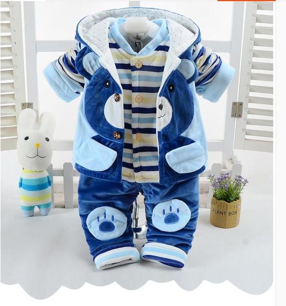 

baby boy's thin cotton three-piece suit, White