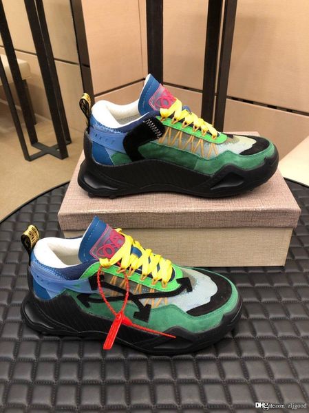 

New Top quality luxury designer men and women sports casual couple shoes cowhide with mesh size 36-45