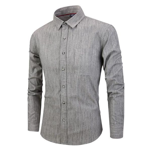

men dress shirts fashion men personality casual shirts slim long sleeve shirt male solid button turndown collar #guahao, White;black