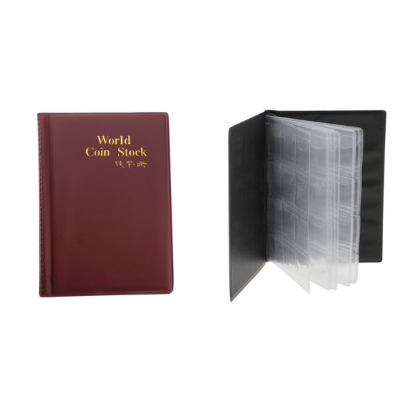 

2pcs 120 grids coin storage album commemorative coin currency collector book