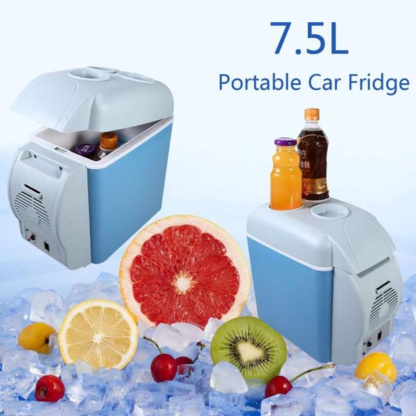 

7.5l 3-70 centigrade protable mini car fridge refrigerator cooler warmer for home travel cooler er warmer 12/24v