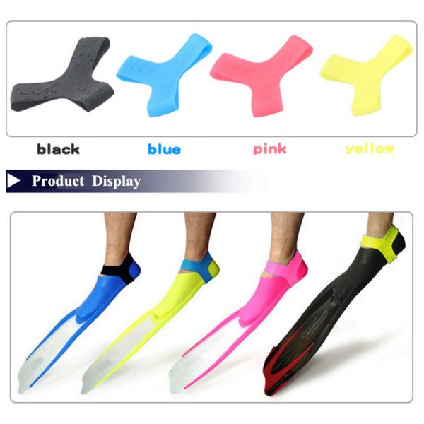 

2pcs ankle fixed ring fixing belt flippers buckle diving swimming equipment pure silicone no harm to skin diving accessories