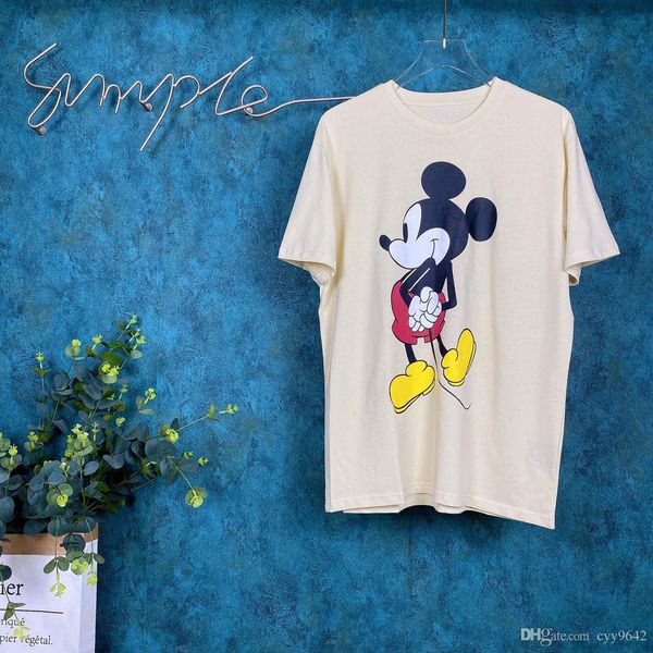 

2020ss весна и лето новый высококачественный хлопок печать с коротким рукавом круглый вырез панели футболка размер: m--xl-xxl-xxxl цвет: че, Black