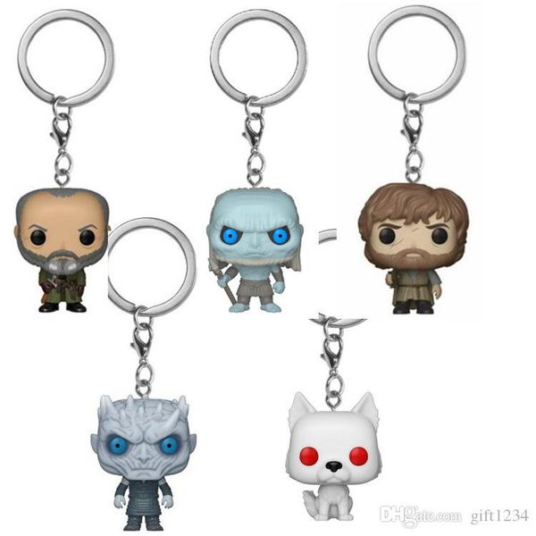 

lowprice funko pocket pop keychain games thrones vinyl figure keyring toy funko pop