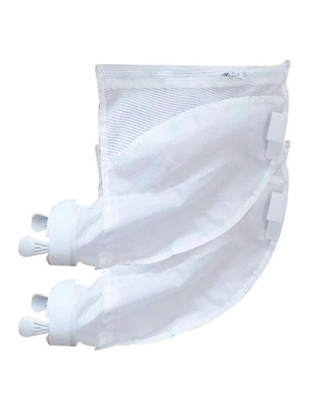 

pool & accessories 2pcs swimming filter bag cleaning parts cleaner zipper bags tight weaving filters reusable