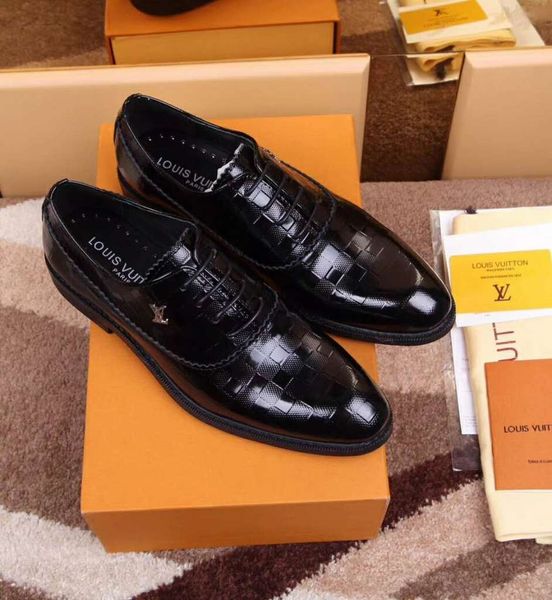 

8 louis vuitton gucci brand luxury men casual leather walking sneaker running shoes sports sneakers with box a75, Black