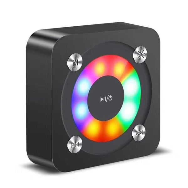 

Portable Wireless Bluetooth Square Speaker Support FM LED Shinning TF Card Music Playing With Light Volume Control