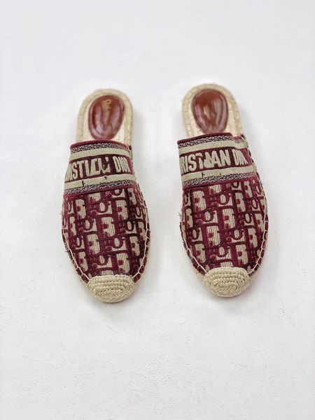 

2020 новый роскошный дизайнер кожа синий красный полосы сандалии denim дамы лето плоский тапочка открытый пляж женщина шлепанцы радуга письм, Black;red