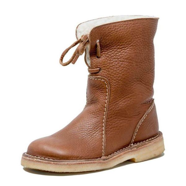

rizabina size 35-43 winter women ankle boots 5 colors warm soft fur fashion cross strap heels short boots women casual footwear a510, Black