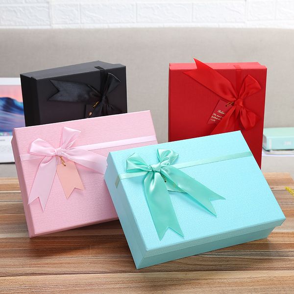 

beautiful fashion bow-knot gift box exquisite box jewelry decoration suitable for gifts christmas friends wedding lover, Pink;blue